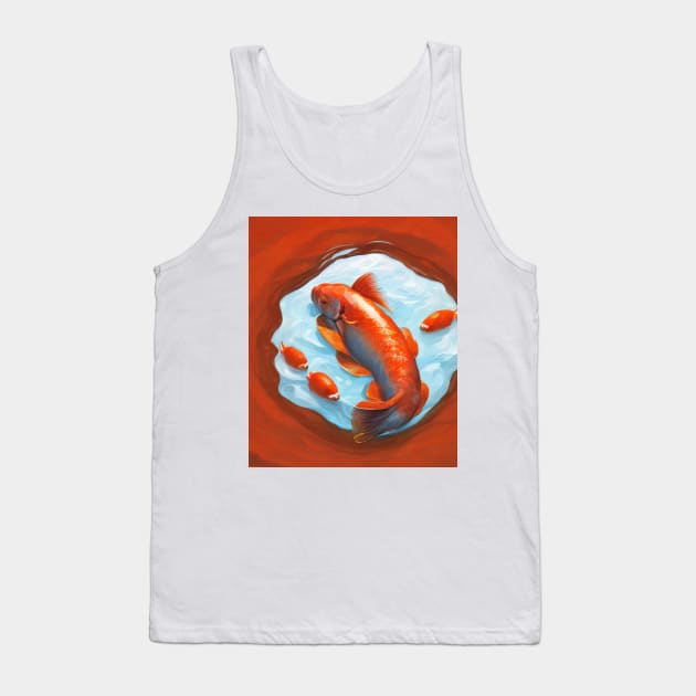 The Art of Koi Fish: A Visual Feast for Your Eyes 7 Tank Top by Painthat